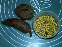 美味的紫薯豆浆做法图解1)