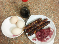 广式美味腊肠饭做法图解1)