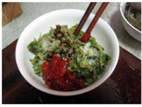 味道不错的香椿拌豆腐做法图解4)