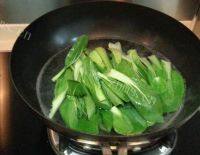 家常菜香菇炒油菜做法图解3)