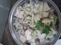 美味菜花豆腐鱼滑汤做法图解11)