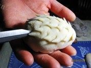刺猬豆沙包做法图解6)
