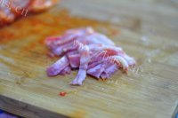 培根辣白菜炒饭做法图解3)
