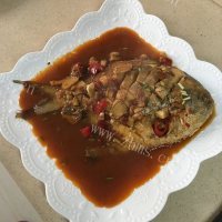 家常菜红烧鲳鱼