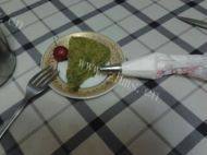 自制抹茶蛋糕做法图解11)