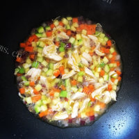 韩式鸡肉粥做法图解7)