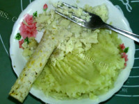 瘦身土豆山药鸡蛋饼做法图解3)