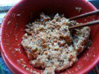 自制油豆腐塞肉做法图解6)