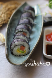 特色美食紫菜包饭做法图解6)
