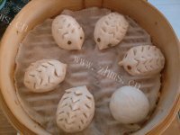 自制刺猬豆沙包做法图解8)