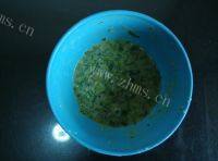 家庭式菠菜鸡蛋饼做法图解5)