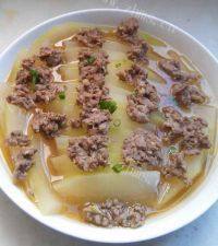 家常菜肉末蒸冬瓜
