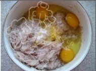 自己做的雪虾鸡蛋饼做法图解2)