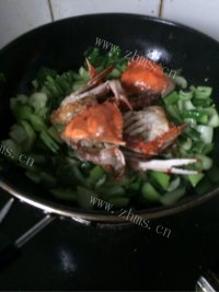 美味青菜螃蟹羹做法图解2)