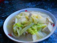 家常菜大白菜炖豆腐
