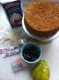 蓝莓奶油蛋糕做法图解1)