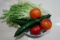 美味的多彩蔬果大拌菜做法图解1)