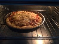 美味的原香烧烤鸡肉披萨做法图解11)