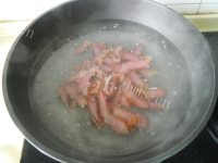 家常菜春笋炒腊肉做法图解5)