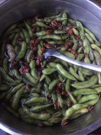 五香水煮毛豆做法图解9)