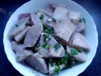 美味葱烧槟榔芋做法图解7)