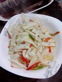 家常菜茭白炒牛肉做法图解5)