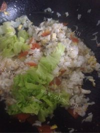 美味的香菇蛋炒饭做法图解5)