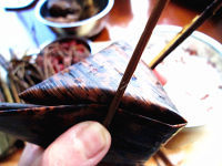 好吃的蜂蜜红豆粽做法图解4)