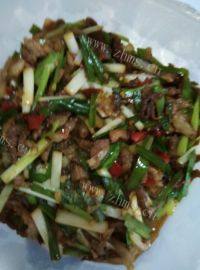 好吃的韭黄肉丝