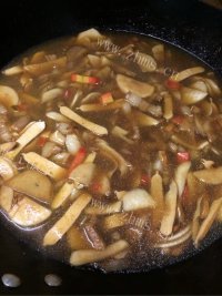美味杏鲍菇打卤面做法图解8)