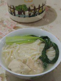 味道不错的鸡汤面