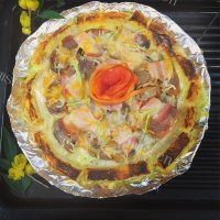 土豆泥吐司披萨做法图解8)