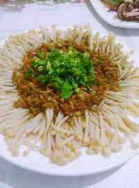 家常菜蒜蓉金针菇