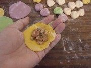 自己做的五彩饺子做法图解7)