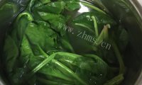 家常凉拌菠菜粉丝面筋做法图解4)