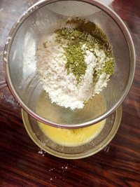 美味抹茶红豆蛋糕做法图解2)