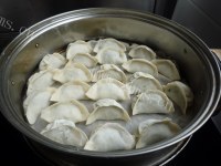 美味的茴香猪肉馅蒸饺