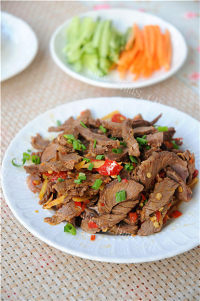 美味的香辣牛肉