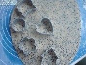 黑芝麻咸香饼干做法图解5)