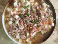 美味的瘦肉豆腐汤