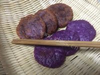 美味营养的紫薯饼做法图解6)