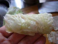 家常菜白菜肉卷做法图解6)
