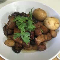 好吃的香菇卤肉做法图解8)