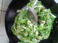 DIY清炒生菜做法图解4)