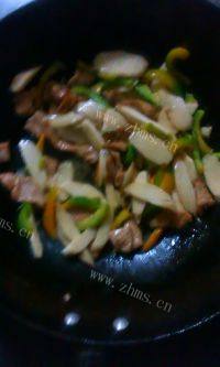 甘脆的茭白炒肉片