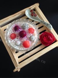 自制水果西米露