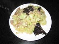 自己做的菜花炒肉