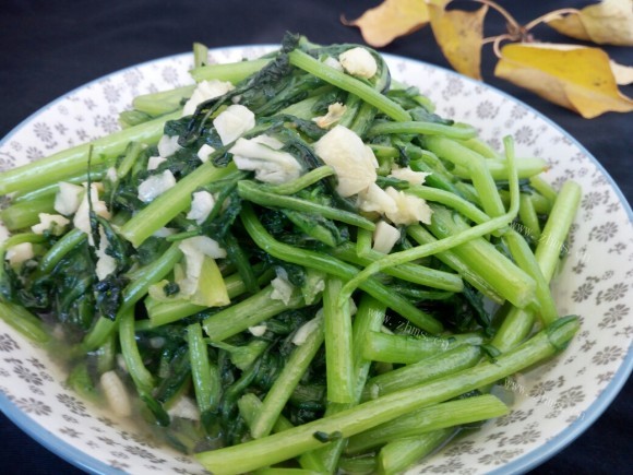 清淡的清炒茼蒿