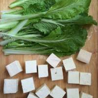 香飘十里的小白菜炖豆腐的做法图解一
