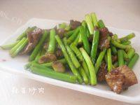 「DIY美食」蒜苔炒肉